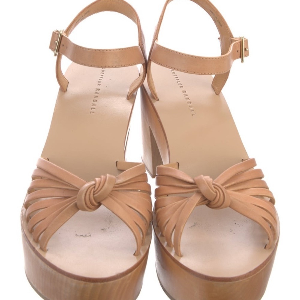 Loeffler Randall Women's Tan Platform Sandals - Picture 3 of 4
